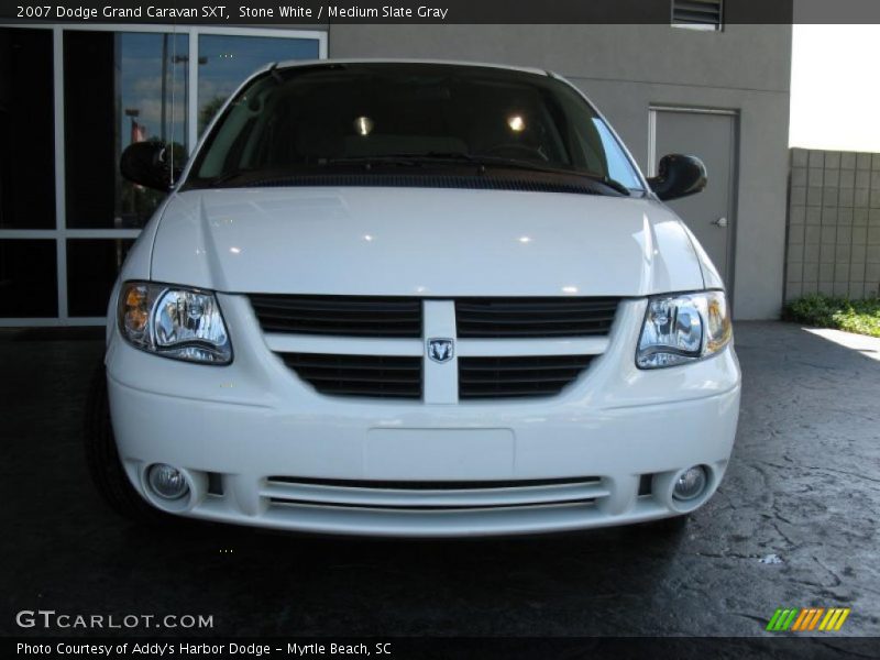 Stone White / Medium Slate Gray 2007 Dodge Grand Caravan SXT