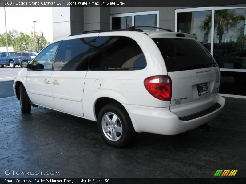 Stone White / Medium Slate Gray 2007 Dodge Grand Caravan SXT