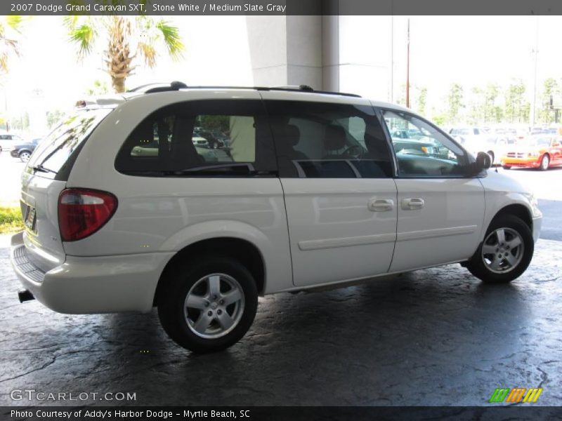 Stone White / Medium Slate Gray 2007 Dodge Grand Caravan SXT