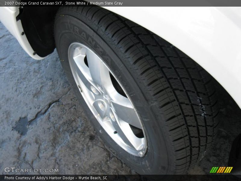 Stone White / Medium Slate Gray 2007 Dodge Grand Caravan SXT