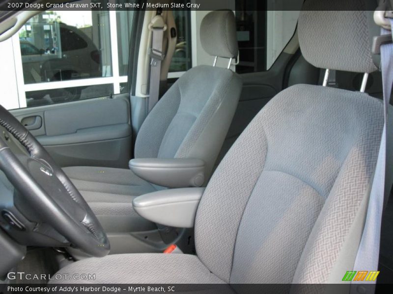 Stone White / Medium Slate Gray 2007 Dodge Grand Caravan SXT