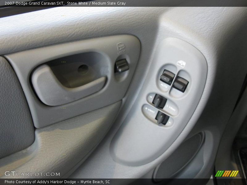 Stone White / Medium Slate Gray 2007 Dodge Grand Caravan SXT
