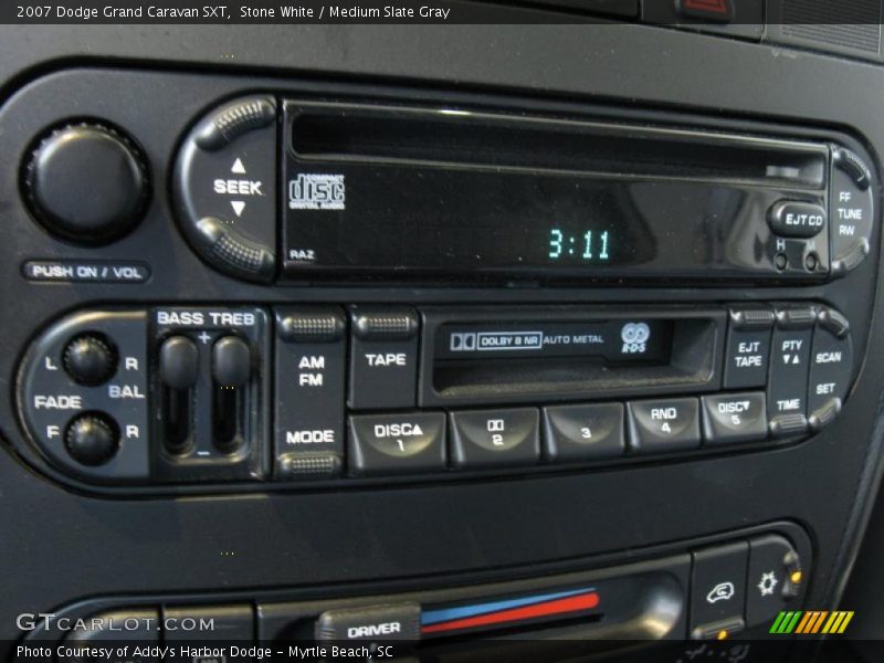 Stone White / Medium Slate Gray 2007 Dodge Grand Caravan SXT