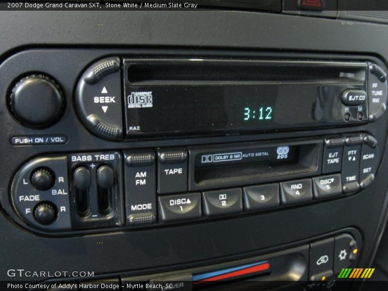 Stone White / Medium Slate Gray 2007 Dodge Grand Caravan SXT