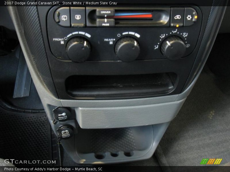 Stone White / Medium Slate Gray 2007 Dodge Grand Caravan SXT
