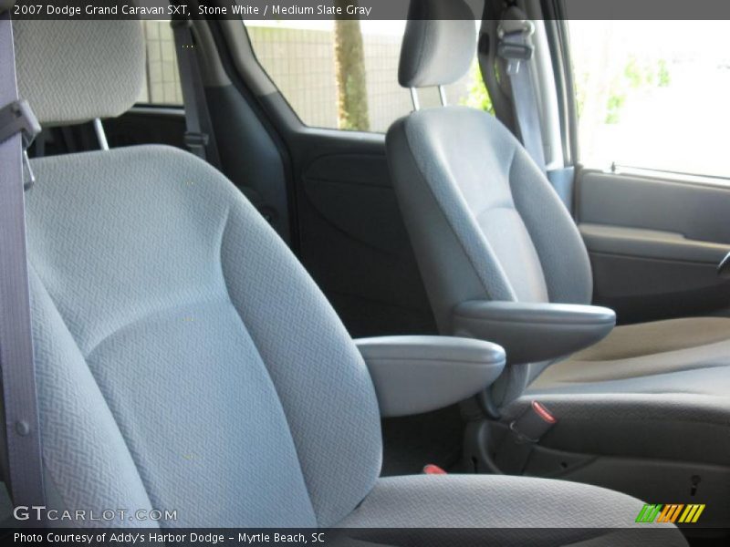 Stone White / Medium Slate Gray 2007 Dodge Grand Caravan SXT