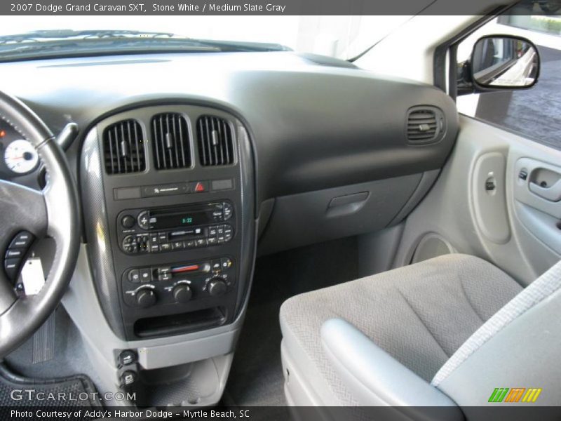 Stone White / Medium Slate Gray 2007 Dodge Grand Caravan SXT