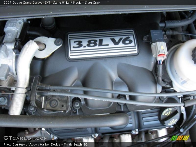 Stone White / Medium Slate Gray 2007 Dodge Grand Caravan SXT