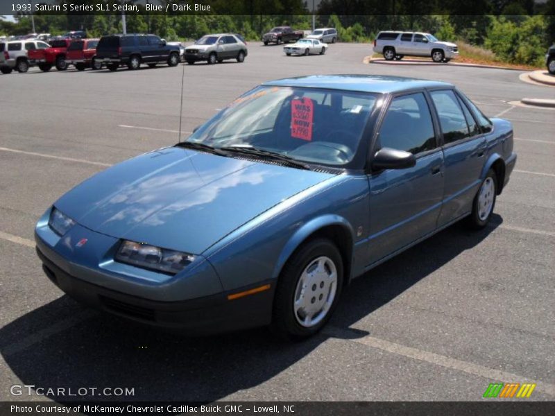 Blue / Dark Blue 1993 Saturn S Series SL1 Sedan