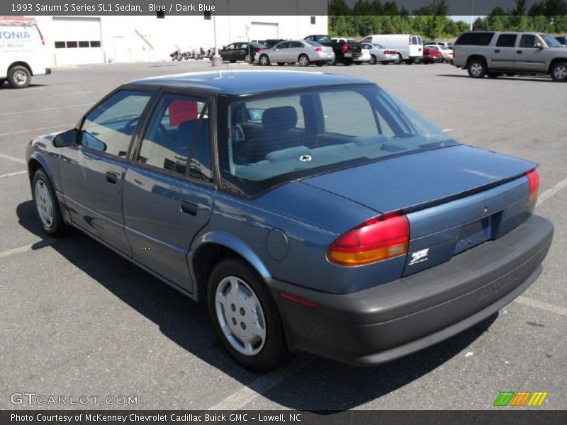 Blue / Dark Blue 1993 Saturn S Series SL1 Sedan