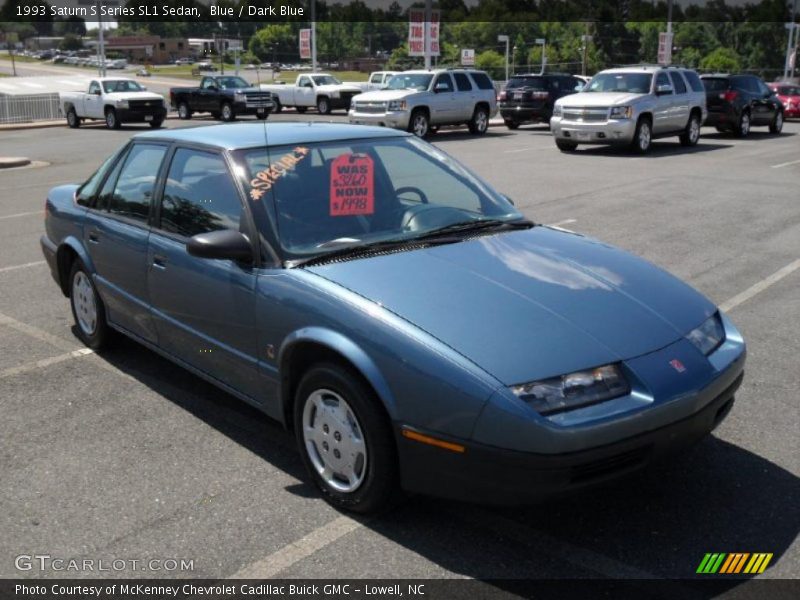 Blue / Dark Blue 1993 Saturn S Series SL1 Sedan