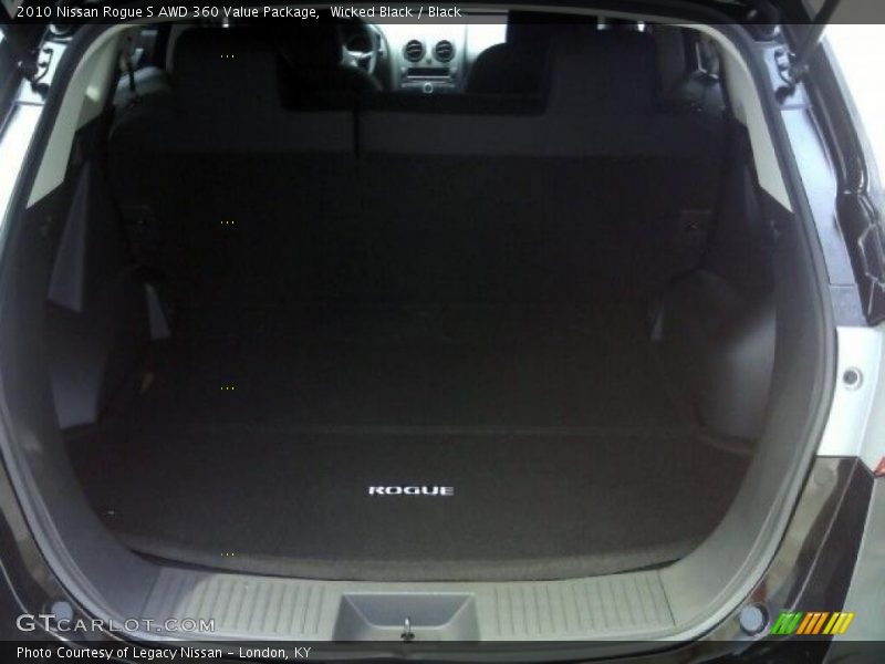Wicked Black / Black 2010 Nissan Rogue S AWD 360 Value Package