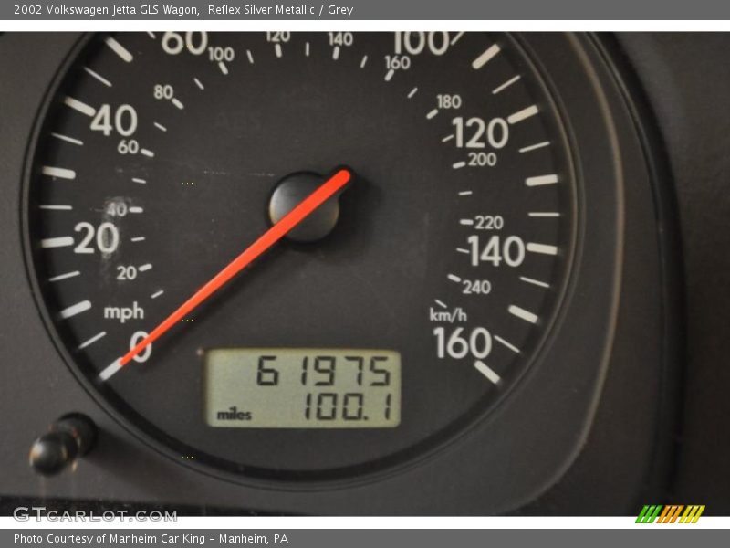 Reflex Silver Metallic / Grey 2002 Volkswagen Jetta GLS Wagon