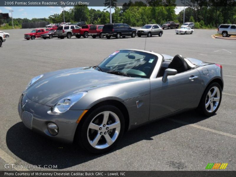 Sly Gray / Ebony 2006 Pontiac Solstice Roadster