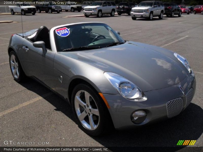 Sly Gray / Ebony 2006 Pontiac Solstice Roadster