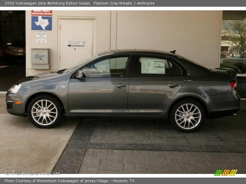 Platinum Gray Metallic / Anthracite 2009 Volkswagen Jetta Wolfsburg Edition Sedan