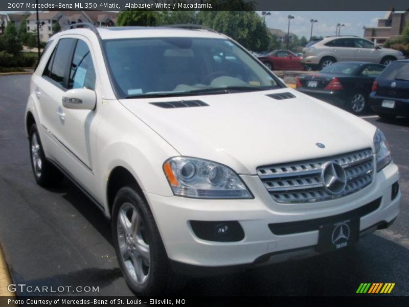 Alabaster White / Macadamia 2007 Mercedes-Benz ML 350 4Matic