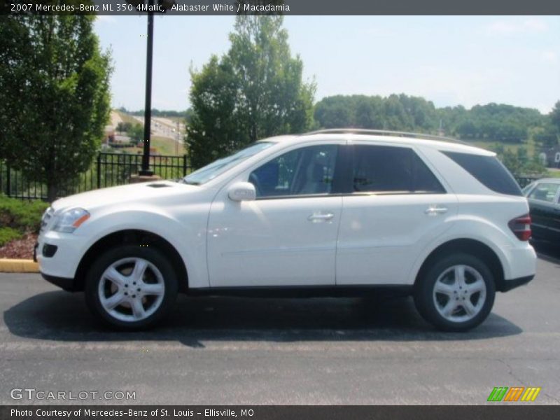 Alabaster White / Macadamia 2007 Mercedes-Benz ML 350 4Matic