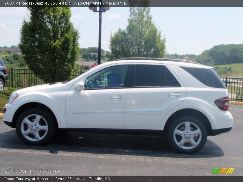 Alabaster White / Macadamia 2007 Mercedes-Benz ML 350 4Matic