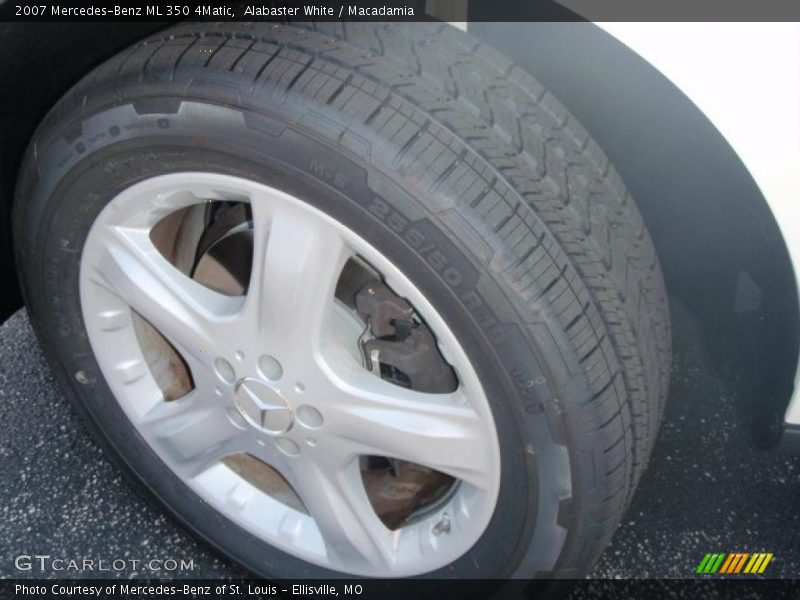 Alabaster White / Macadamia 2007 Mercedes-Benz ML 350 4Matic