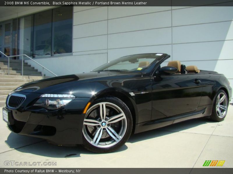 Black Sapphire Metallic / Portland Brown Merino Leather 2008 BMW M6 Convertible