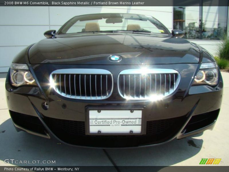 Black Sapphire Metallic / Portland Brown Merino Leather 2008 BMW M6 Convertible