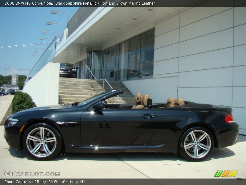 Black Sapphire Metallic / Portland Brown Merino Leather 2008 BMW M6 Convertible
