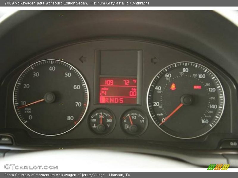 Platinum Gray Metallic / Anthracite 2009 Volkswagen Jetta Wolfsburg Edition Sedan