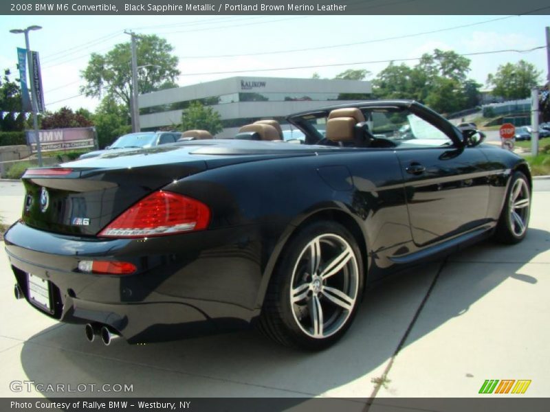 Black Sapphire Metallic / Portland Brown Merino Leather 2008 BMW M6 Convertible