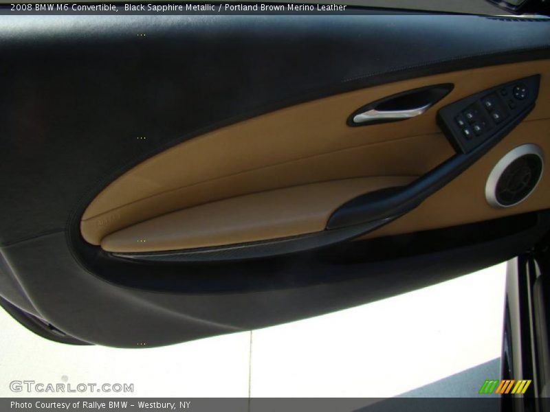 Black Sapphire Metallic / Portland Brown Merino Leather 2008 BMW M6 Convertible