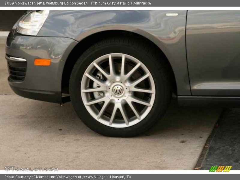 Platinum Gray Metallic / Anthracite 2009 Volkswagen Jetta Wolfsburg Edition Sedan