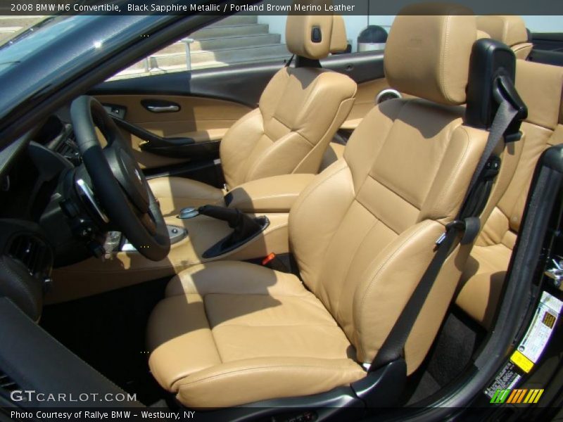 Black Sapphire Metallic / Portland Brown Merino Leather 2008 BMW M6 Convertible
