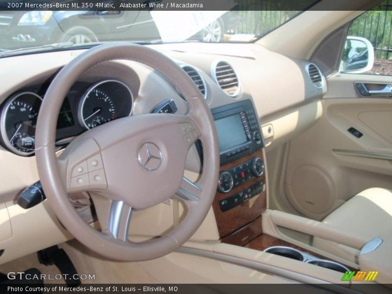 Alabaster White / Macadamia 2007 Mercedes-Benz ML 350 4Matic