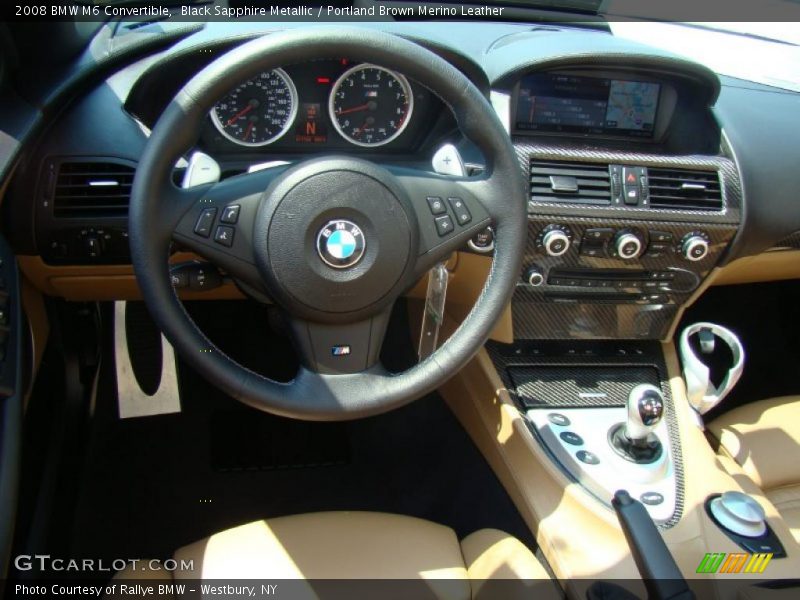 Black Sapphire Metallic / Portland Brown Merino Leather 2008 BMW M6 Convertible