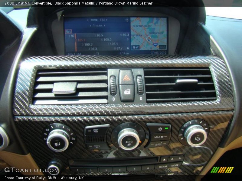 Black Sapphire Metallic / Portland Brown Merino Leather 2008 BMW M6 Convertible