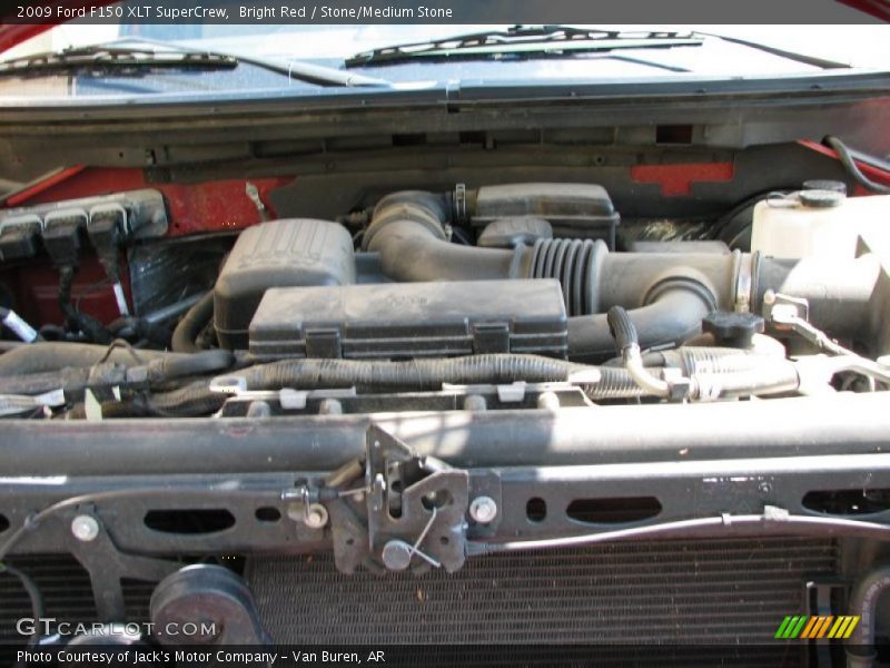 Bright Red / Stone/Medium Stone 2009 Ford F150 XLT SuperCrew