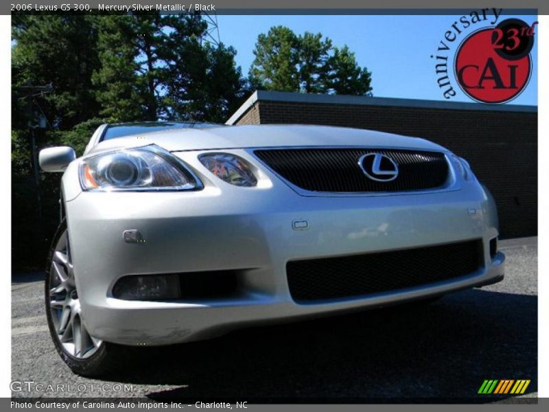 Mercury Silver Metallic / Black 2006 Lexus GS 300
