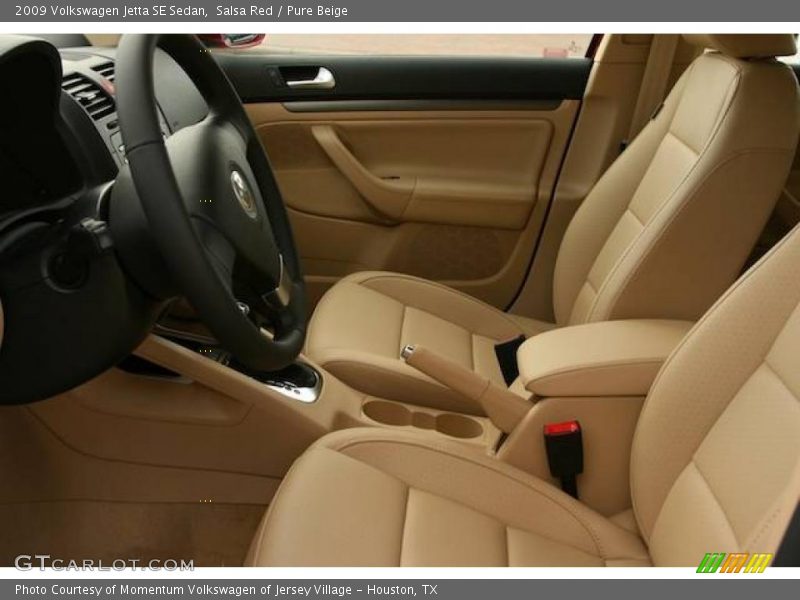 Salsa Red / Pure Beige 2009 Volkswagen Jetta SE Sedan