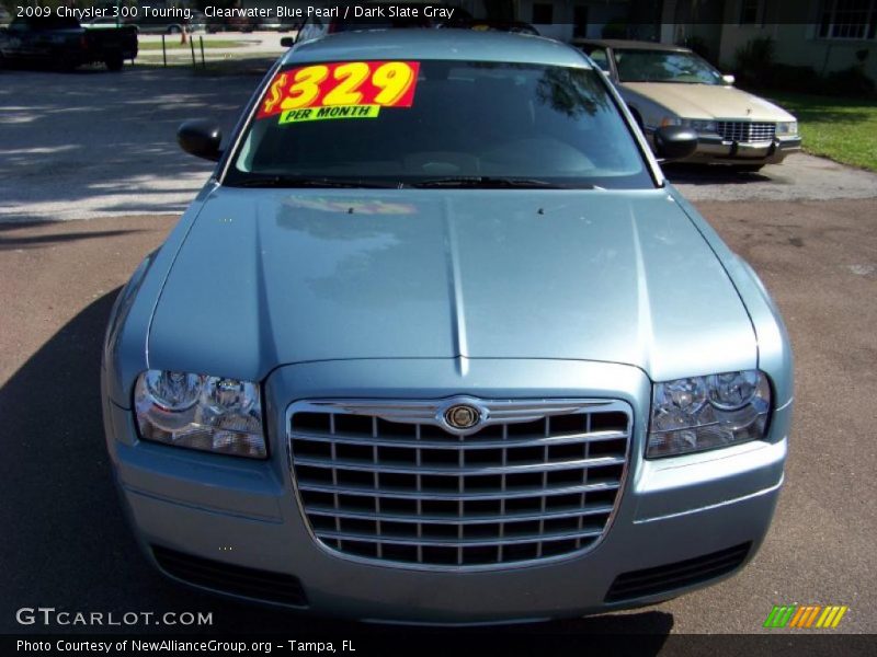 Clearwater Blue Pearl / Dark Slate Gray 2009 Chrysler 300 Touring