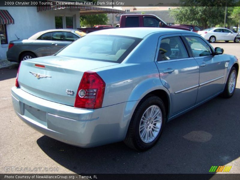 Clearwater Blue Pearl / Dark Slate Gray 2009 Chrysler 300 Touring