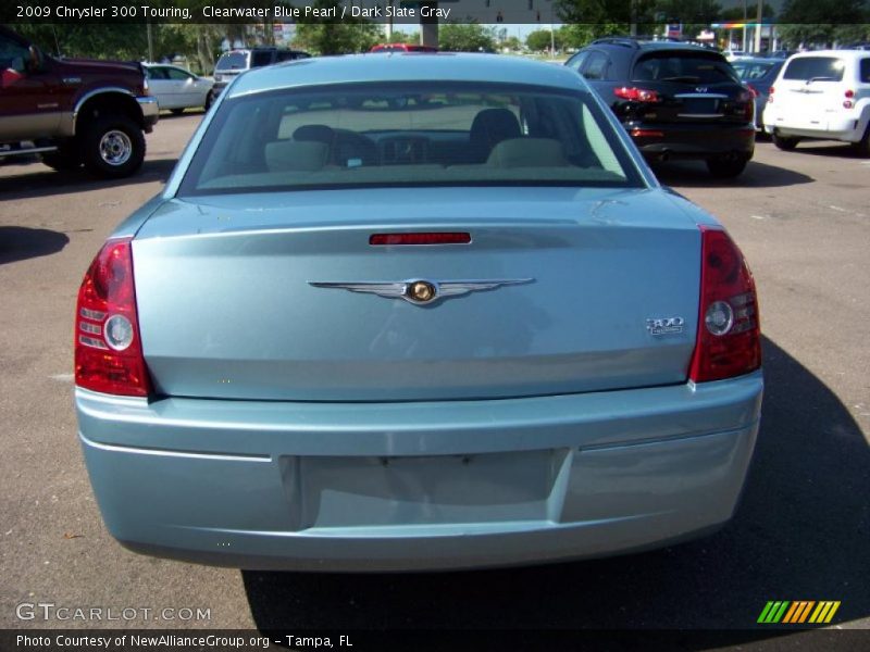 Clearwater Blue Pearl / Dark Slate Gray 2009 Chrysler 300 Touring