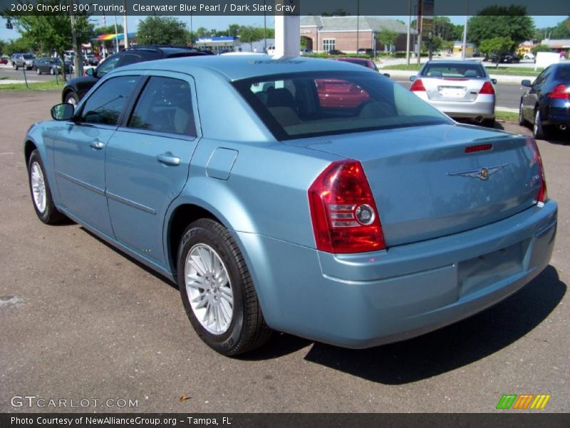 Clearwater Blue Pearl / Dark Slate Gray 2009 Chrysler 300 Touring