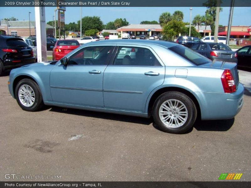 Clearwater Blue Pearl / Dark Slate Gray 2009 Chrysler 300 Touring