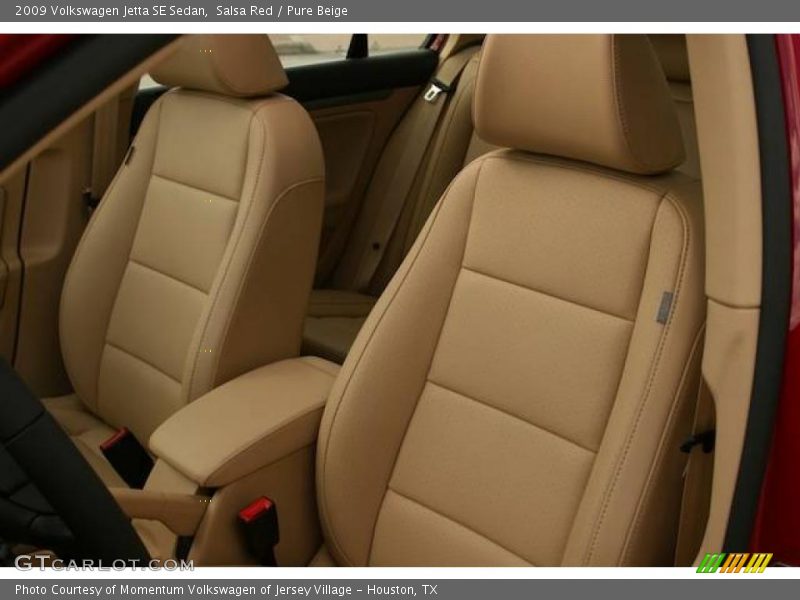 Salsa Red / Pure Beige 2009 Volkswagen Jetta SE Sedan