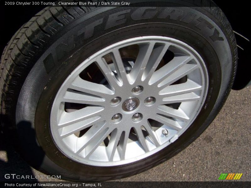 Clearwater Blue Pearl / Dark Slate Gray 2009 Chrysler 300 Touring