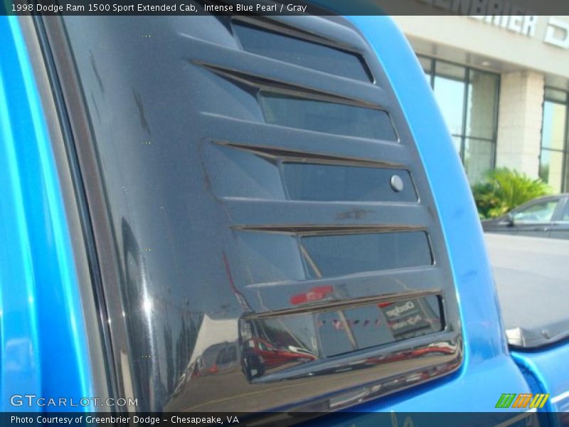 Intense Blue Pearl / Gray 1998 Dodge Ram 1500 Sport Extended Cab