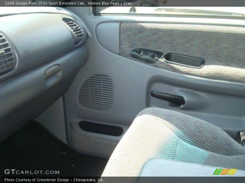 Intense Blue Pearl / Gray 1998 Dodge Ram 1500 Sport Extended Cab