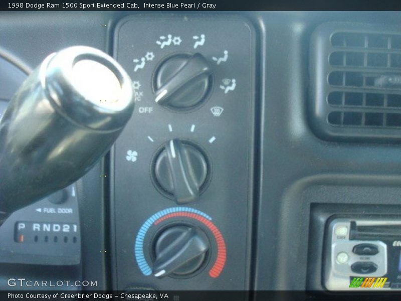Intense Blue Pearl / Gray 1998 Dodge Ram 1500 Sport Extended Cab