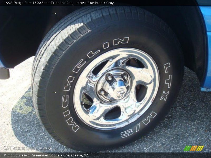 Intense Blue Pearl / Gray 1998 Dodge Ram 1500 Sport Extended Cab