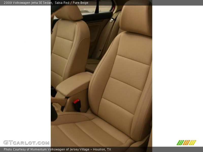 Salsa Red / Pure Beige 2009 Volkswagen Jetta SE Sedan